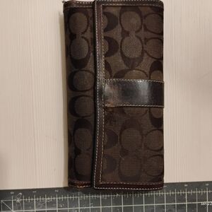 Coach Brown and Tan Wallet